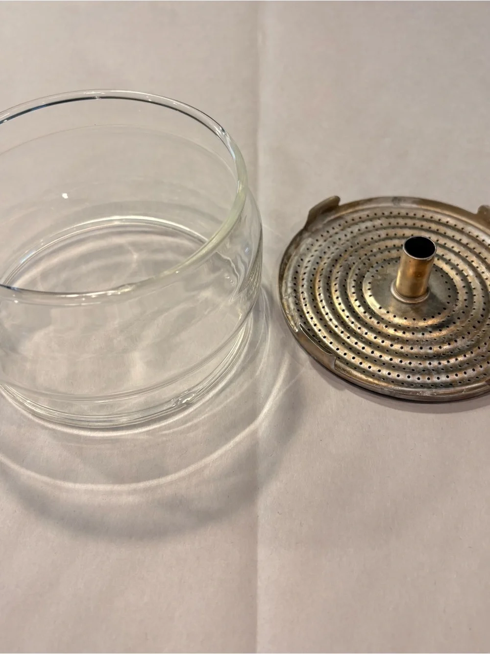 Vintage Pyrex 9-Cup Percolator Coffee Pot Replacement Glass Basket Part 7759-B
